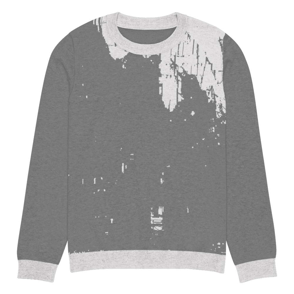 Knitted crew neck sweater